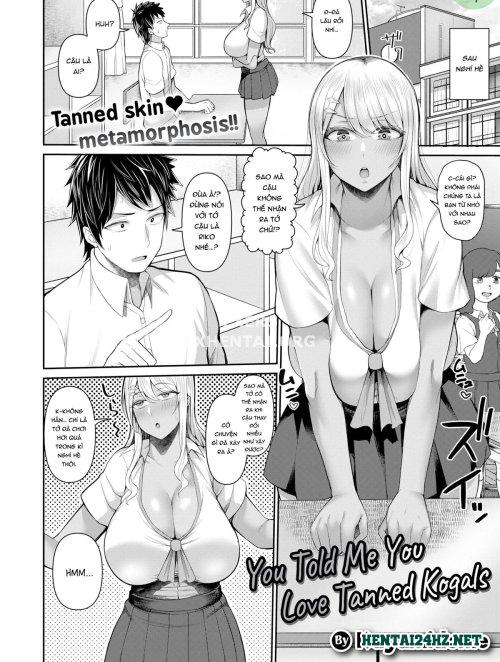 HentaiManhwa.Net - Đọc You Told Me You Loved Tanned Kogals Online