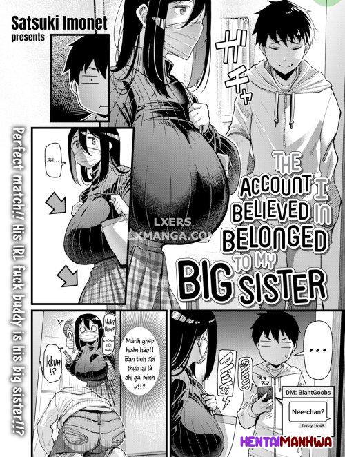 HentaiManhwa.Net - Đọc The Account I Believed In Belonged To My Big Sister Online