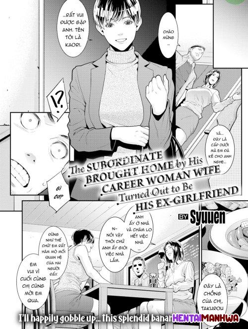 HentaiManhwa.Net - Đọc The Subordinate Brought Home By His Career Woman Wife Turned Out To Be His Ex-Girlfriend Online