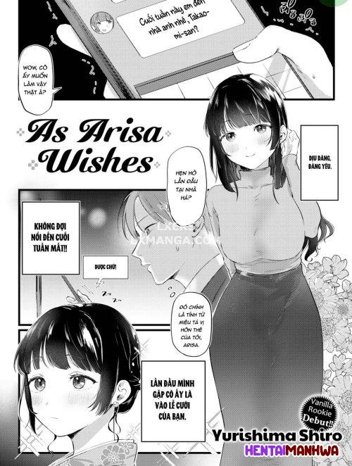 HentaiManhwa.Net - Đọc As Arisa Wishes Online